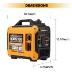 Generatore inverter portatile a benzina da 2350 W e 15 kg, ecologico e silenzioso, per esterni - Image 6