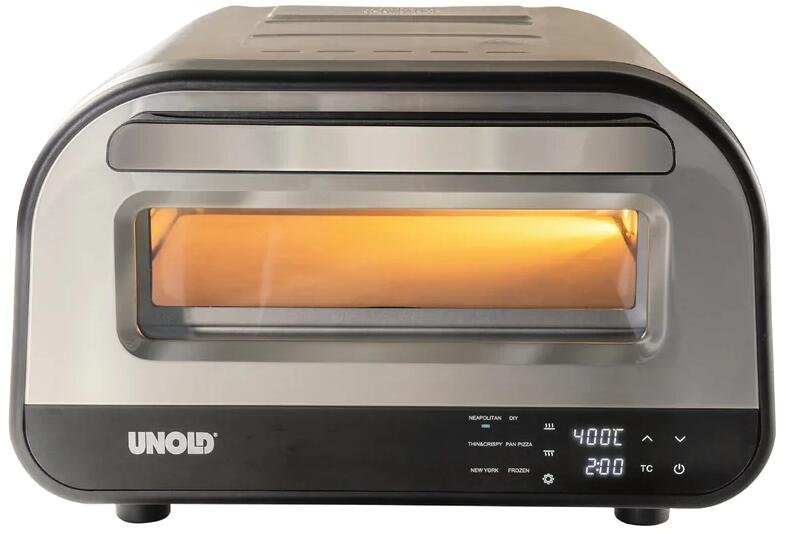 UNOLD 68816 Pizzaofen Luigi ed 1700W Pizzastein 32x32cm Ober-/ Unterheiz