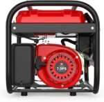 GENTOR Generatore Noodstroom, benzina, 2200 W, 7,0 pezzi, motore a 4 tempi, 2 x 230 V, 1 x 12 V, avviamento a strappo, per il campeggio - immagine 3