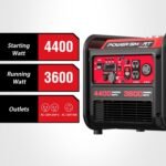 Generatore inverter portatile Powersmart da 4400 W, avviamento a strappo, uscita 120 V e 12 V CC, design a basso rumore PowerSmart - immagine 2