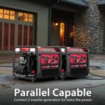 Generatore inverter portatile Powersmart da 4400 W, avviamento a strappo, uscita 120 V e 12 V CC, design a basso rumore PowerSmart - immagine 4