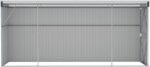 Casetta da giardino a parete Antracite 118x382x178 cm Acciaio - immagine 4
