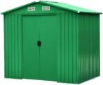 VERDELOOK Jardin Metal Garden Shed 236 x 174 cm Height 206 cm, Green
