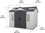 Lifetime 60005 Outdoor Storage Shed 10 x 8 Feet - immagine 10