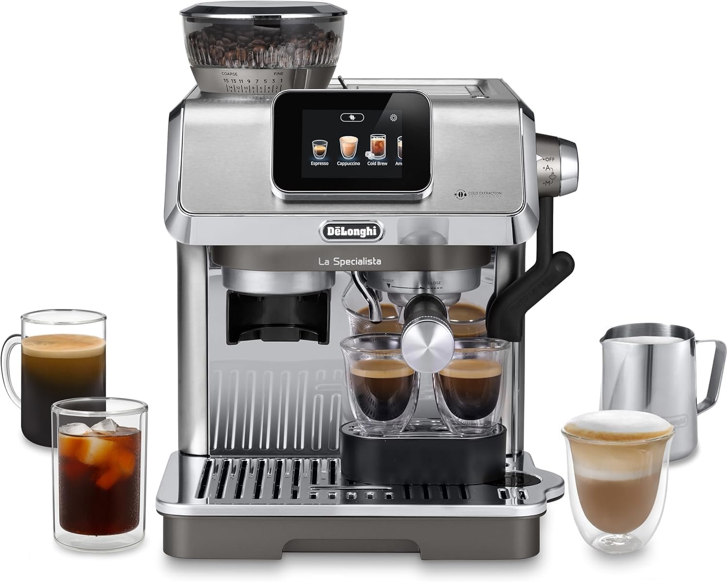 Macchina per caffè espresso semiautomatica De'Longhi La Specialista Touch EC9455.M