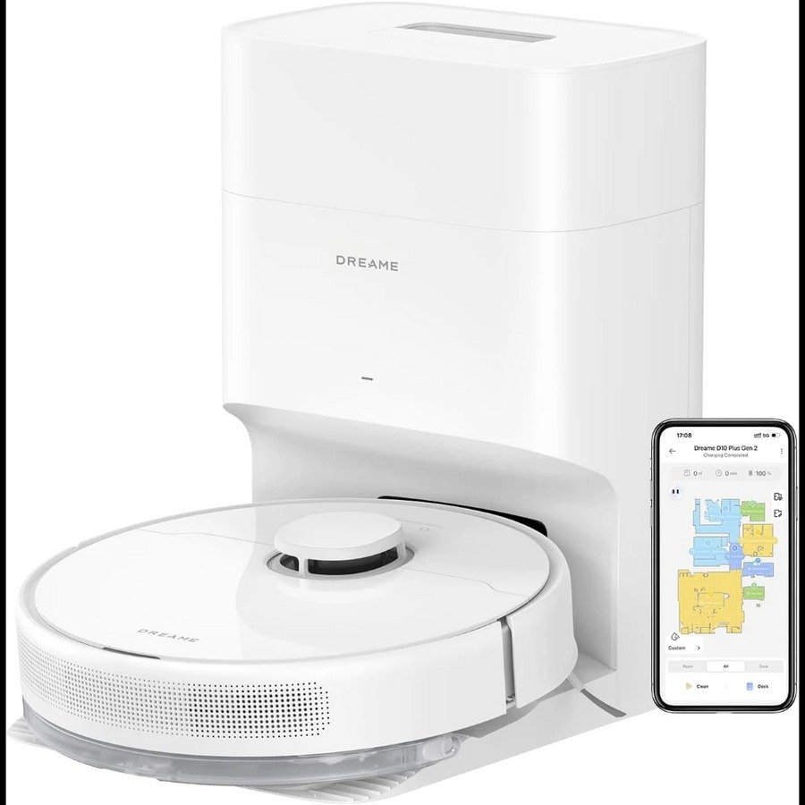Dreame D10 Plus Gen 2 Robot Vacuum Robotic Vac - White