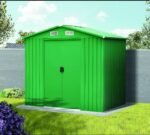 VERDELOOK Jardin Metal Garden Shed 236 x 174 cm Height 206 cm, Green - immagine 3