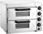 Forno per pizza commerciale VEVOR da banco da 14" a doppio piano - immagine 2