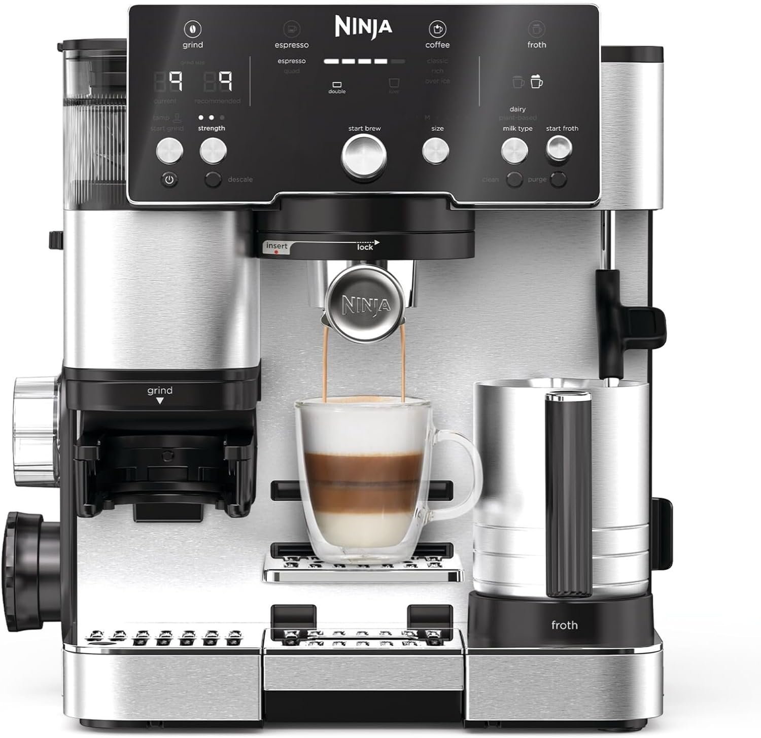 Macchina per caffè espresso semiautomatica Ninja Luxurious Café Essential ES501EU