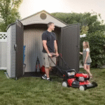 LIFETIME 8 X 5 Ft Outdoor Storage Shed with Window - Image 10