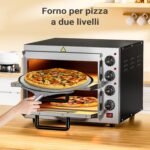Wiltec Forno pizza elettrico con pietra refrattaria in cordierite - immagine 2