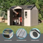 Lifetime 60005 Outdoor Storage Shed 10 x 8 Feet - immagine 7