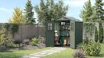Keter Darwin Garden Shed 6 x 6, Wood Effect Finish, Sage Green, 3.30 m², 190 x 183 x 221 H cm - immagine 5