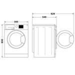 Indesit 8/6kg Washer Dryer ewde861483suk - Image 2