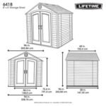 LIFETIME 8 X 5 Ft Outdoor Storage Shed with Window - Image 8