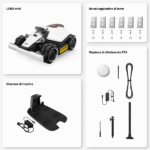 MAMMOTION LUBA mini AWD Robot tagliaerba senza filo perimetrale - immagine 3