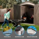 Lifetime Ultra-resistant Garden Shed with Window Uv100 214x213x227 Cm - immagine 10