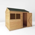 Mercia 8X6 Value Overlap Dip Treated Reverse Apex Shed With Installation in One Colour - immagine 11