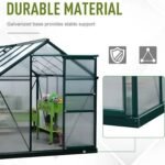 OutSunny Outdoor Greenhouse Waterproof Dark Green 2520 mm x 1900 mm x 2010 mm - immagine 5