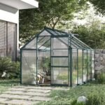 OutSunny Outdoor Greenhouse Waterproof Dark Green 2520 mm x 1900 mm x 2010 mm - immagine 3